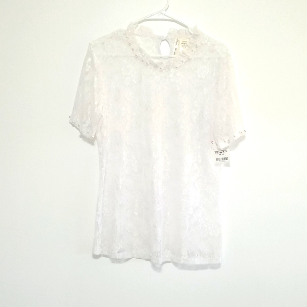 Simply irresistible lace white shirt​​​​​​